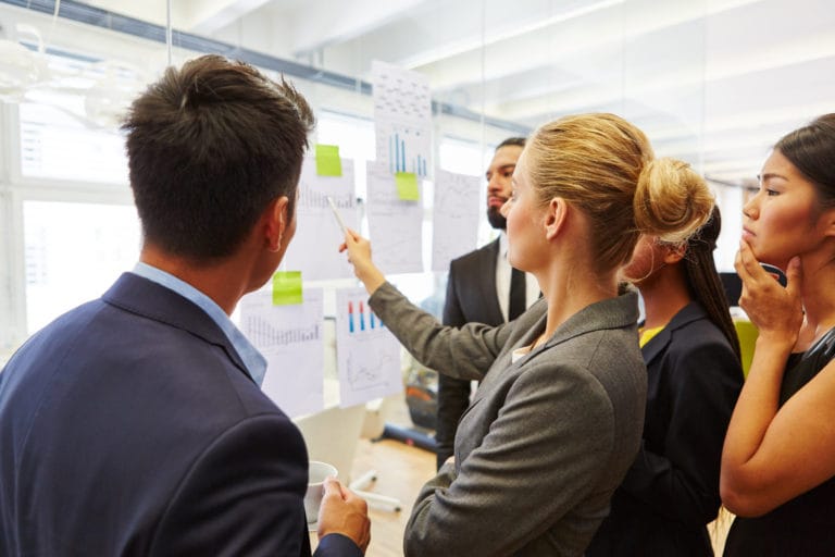 Geschftsleute im Consulting Workshop